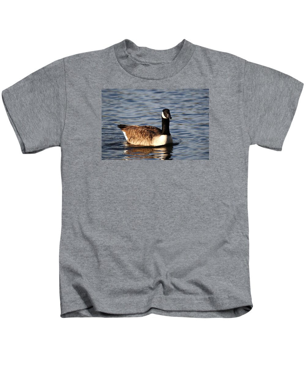 Canada Goose Kids T-Shirt featuring the photograph Canada Goose #2 by Chris Day