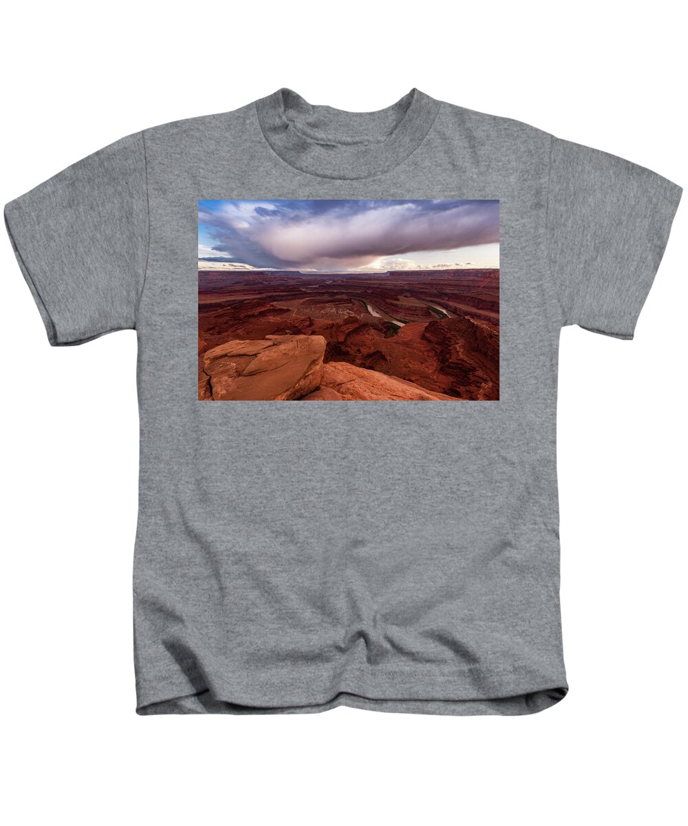 Jay Stockhaus Kids T-Shirt featuring the photograph Dead Horse Point #2 by Jay Stockhaus