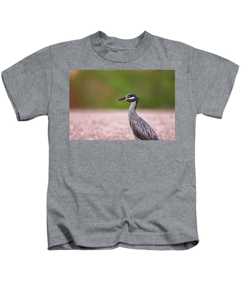 Animal Kids T-Shirt featuring the photograph Green Heron #2 by Peter Lakomy