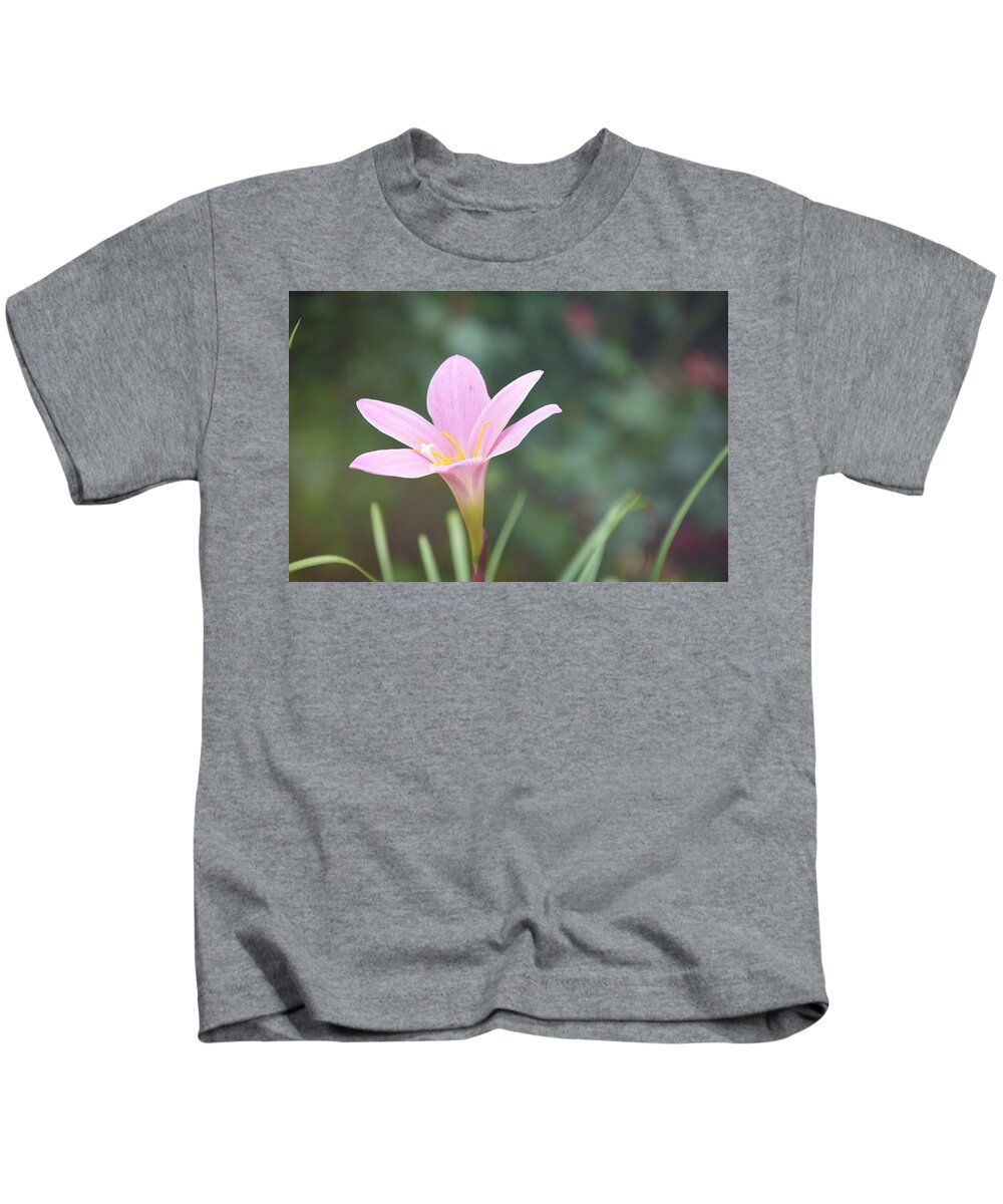 Pink Kids T-Shirt featuring the photograph Pink Flower #2 by Gordana Stanisic