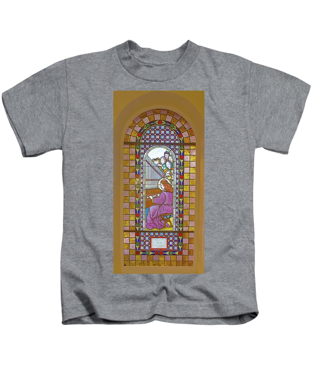 Hdr Kids T-Shirt featuring the digital art Saint Anne's Windows #20 by Jim Proctor