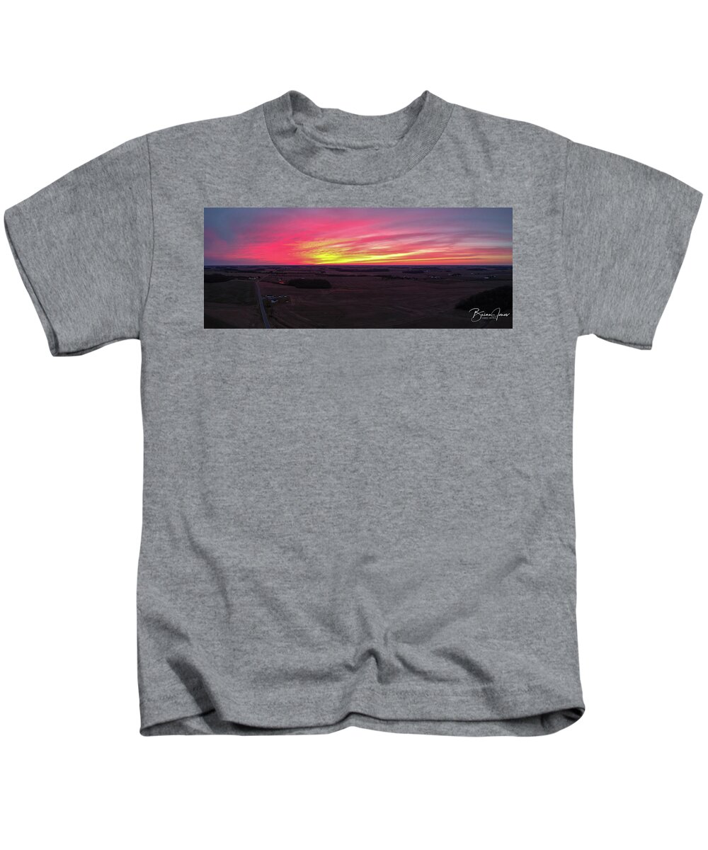  Kids T-Shirt featuring the photograph Sunset #5 by Brian Jones