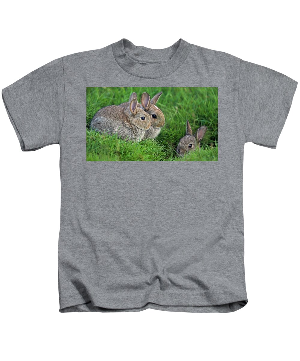 Rabbit Kids T-Shirt featuring the digital art Rabbit #8 by Super Lovely