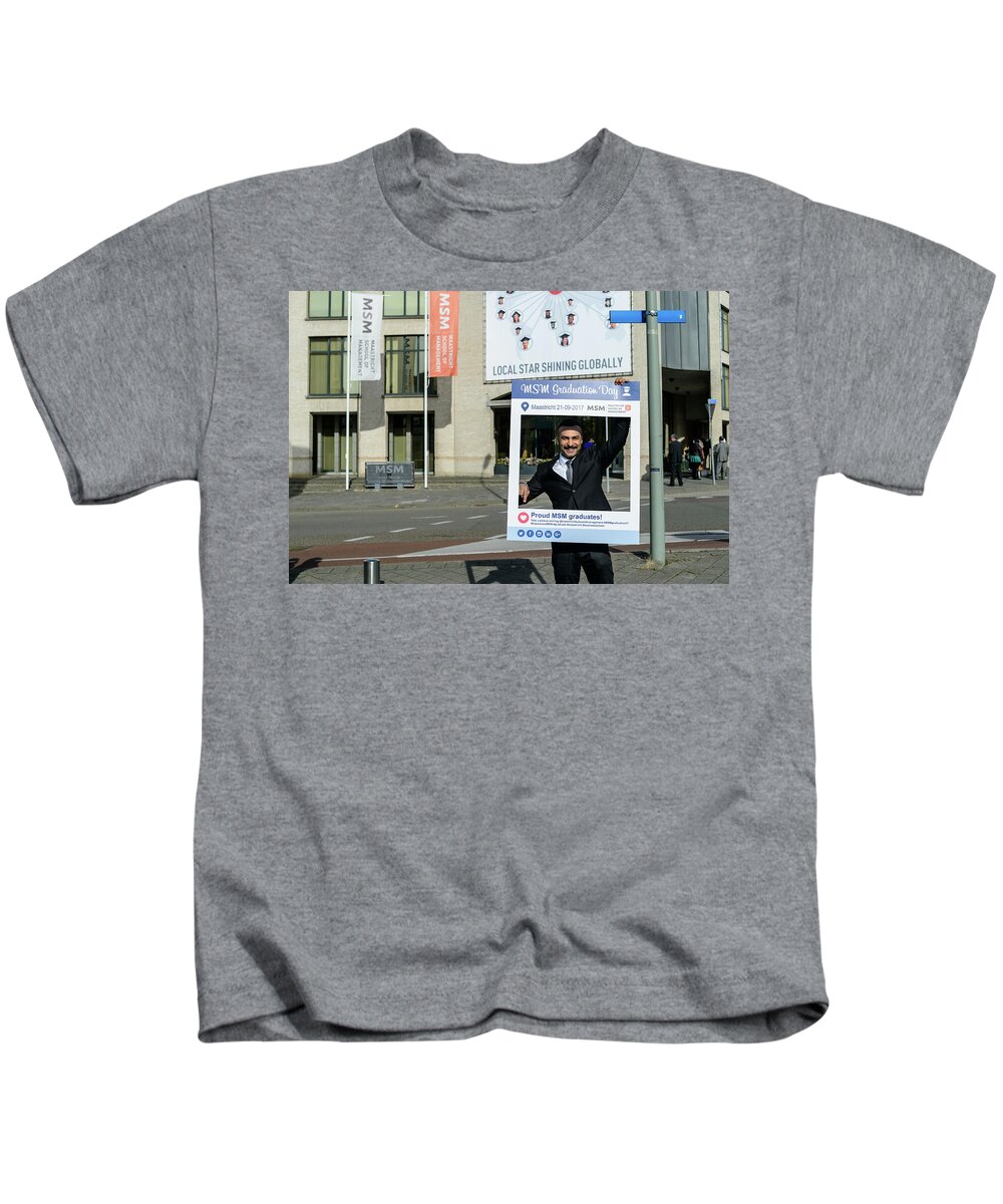  Kids T-Shirt featuring the photograph MSM Graduation Ceremony 2017 #9 by Maastricht School Of Management