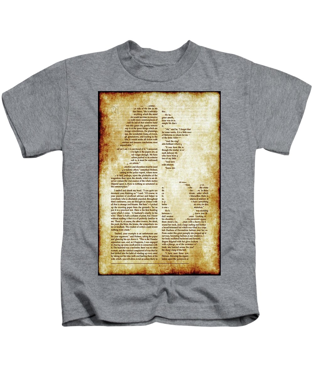 Sherlock Holmes Kids T-Shirt featuring the photograph A Case Of Identity by Iryna Goodall