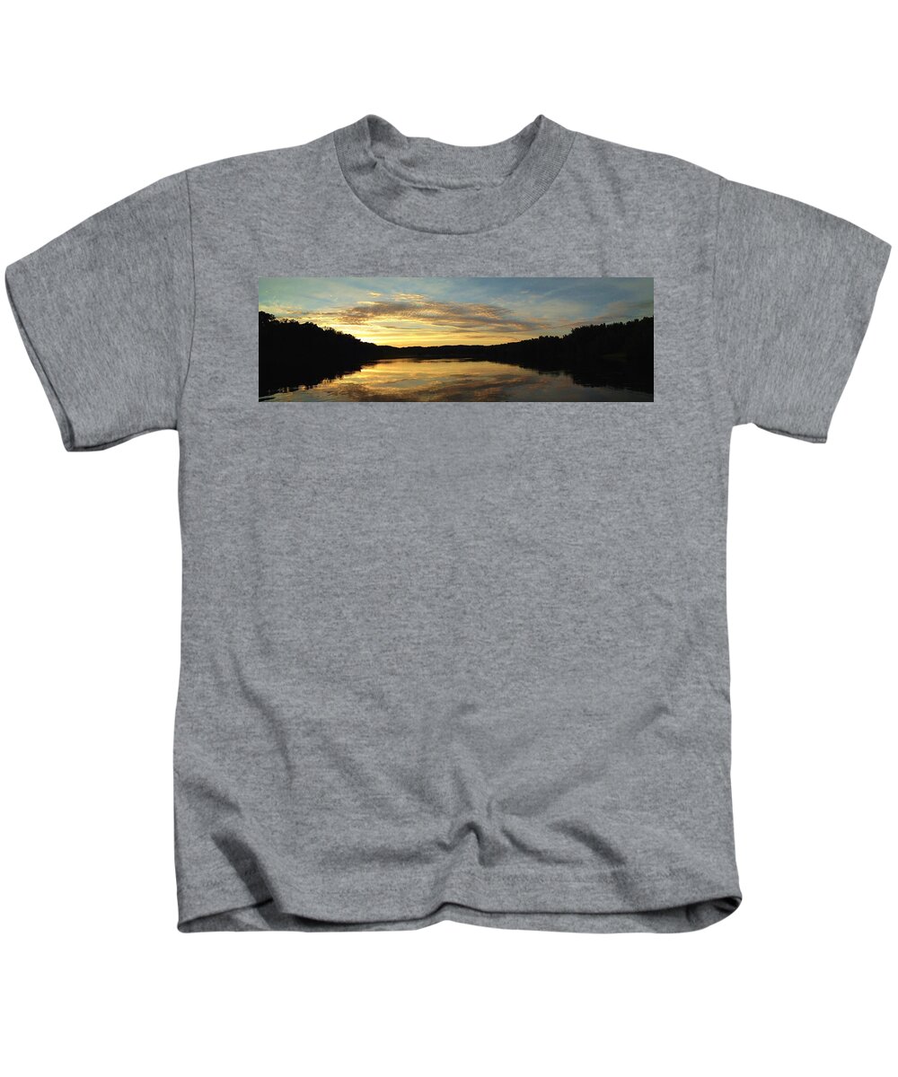 River Kids T-Shirt featuring the photograph A Fitting End by Bruce Bley