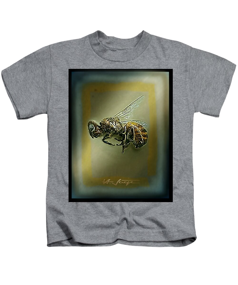 Bee Kids T-Shirt featuring the photograph A Humble Bee Remembered by Hartmut Jager