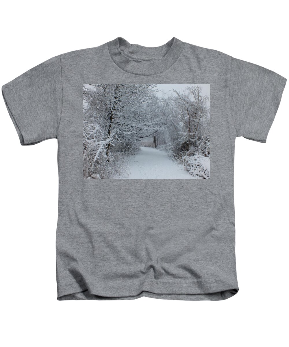 Snow Kids T-Shirt featuring the photograph A winters wonderland by Nicholas Small