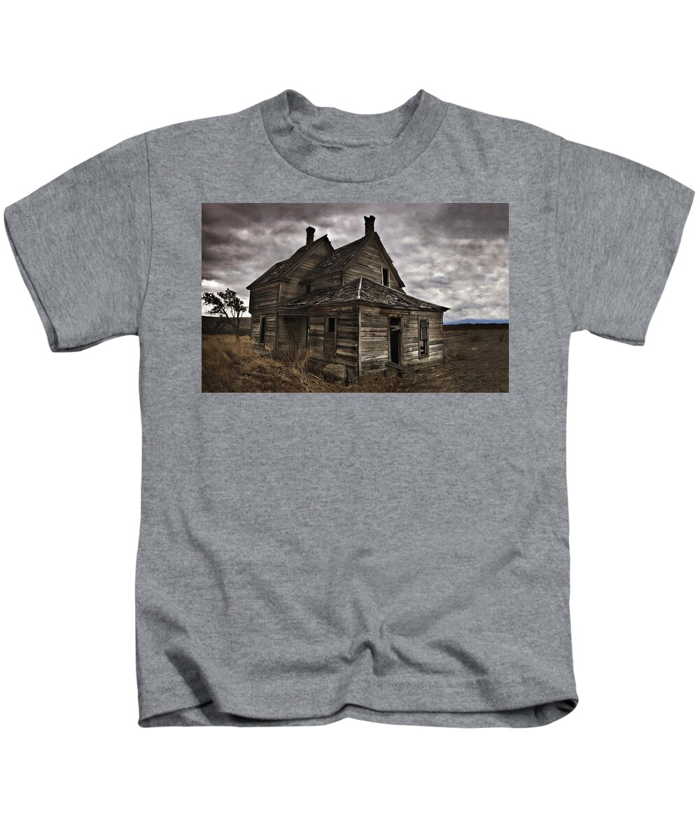 Homestead Kids T-Shirt featuring the photograph Abandoned by John Christopher
