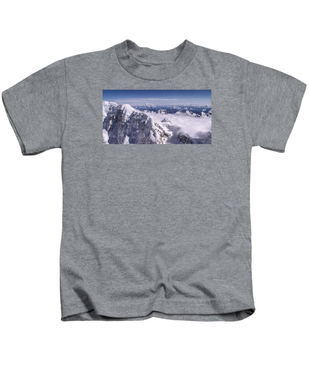 Above Denali Kids T-Shirt featuring the photograph Above Denali by Chad Dutson