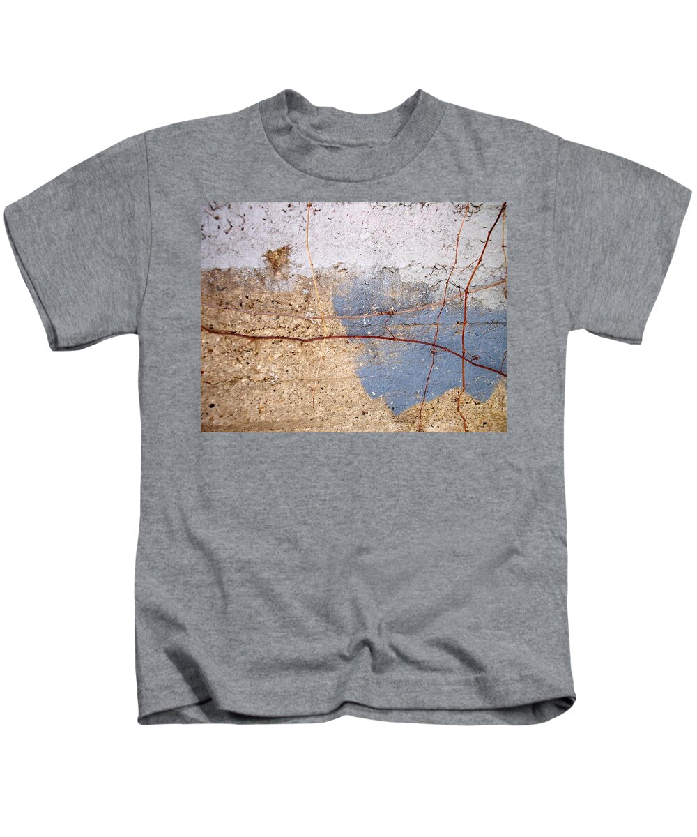 Industrial. Urban Kids T-Shirt featuring the photograph Abstract Concrete 15 by Anita Burgermeister