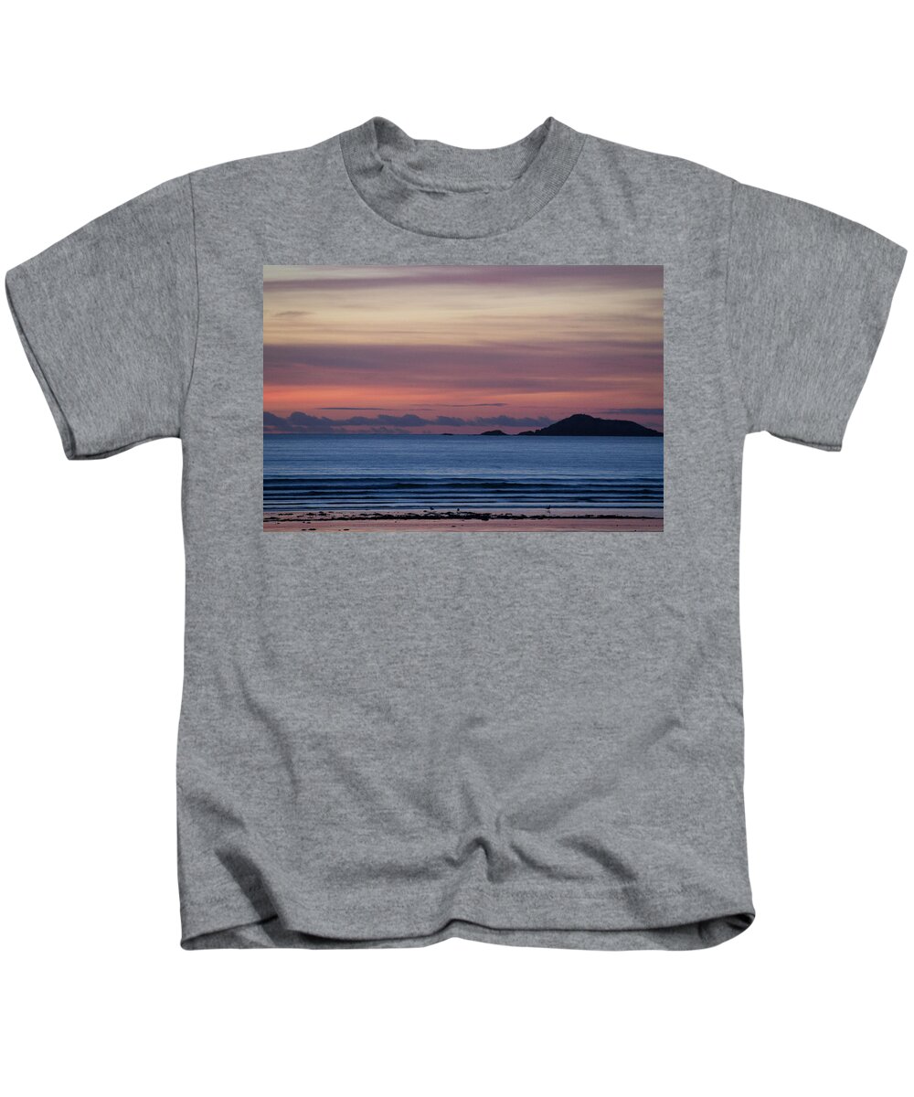 Sunrise Kids T-Shirt featuring the photograph Abstract Layers in Pastel by Ellen Koplow