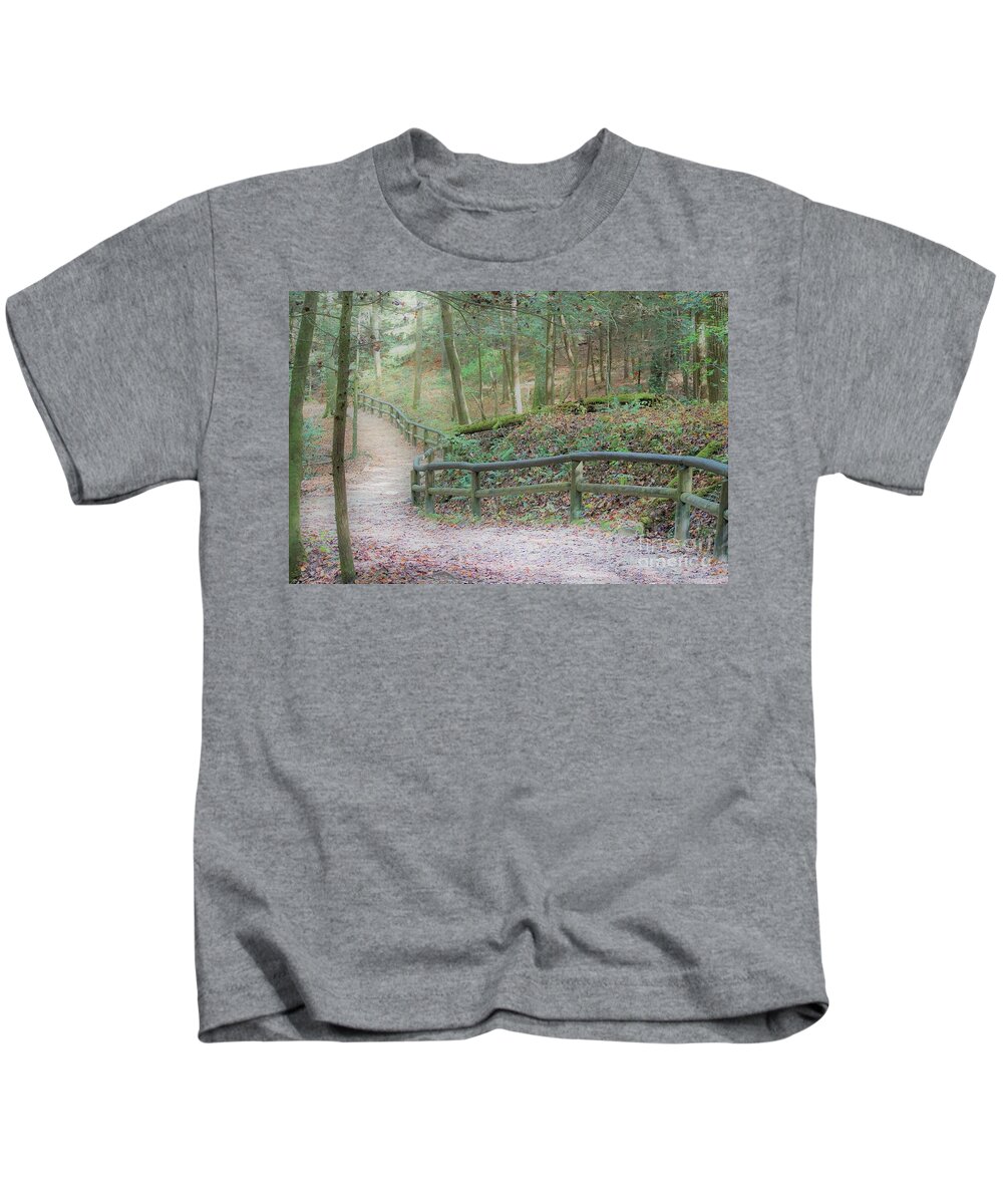 Trail Kids T-Shirt featuring the photograph Along the Trail, Life Happens by Merle Grenz