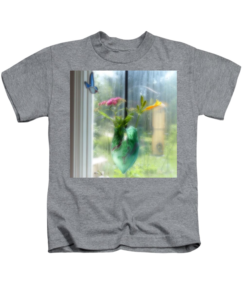 Glass Vase Kids T-Shirt featuring the photograph Good Morning #1 by Rosanne Licciardi