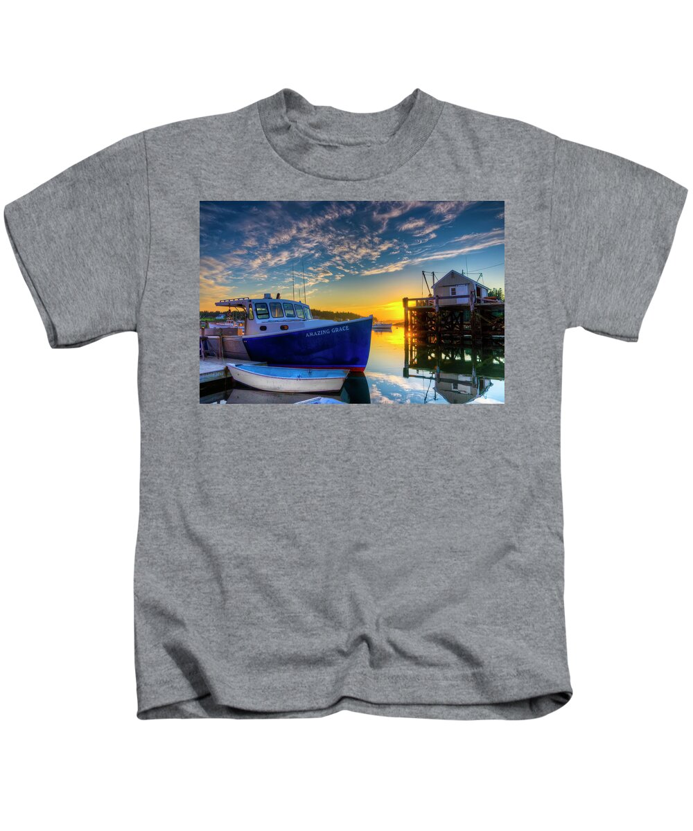 Sunset Kids T-Shirt featuring the photograph Amazing Grace Sundown by Jeff Cooper