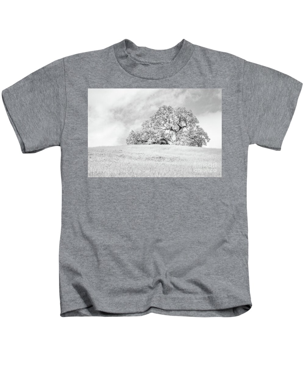 Clouds Kids T-Shirt featuring the photograph Ancient Oak by Dean Birinyi