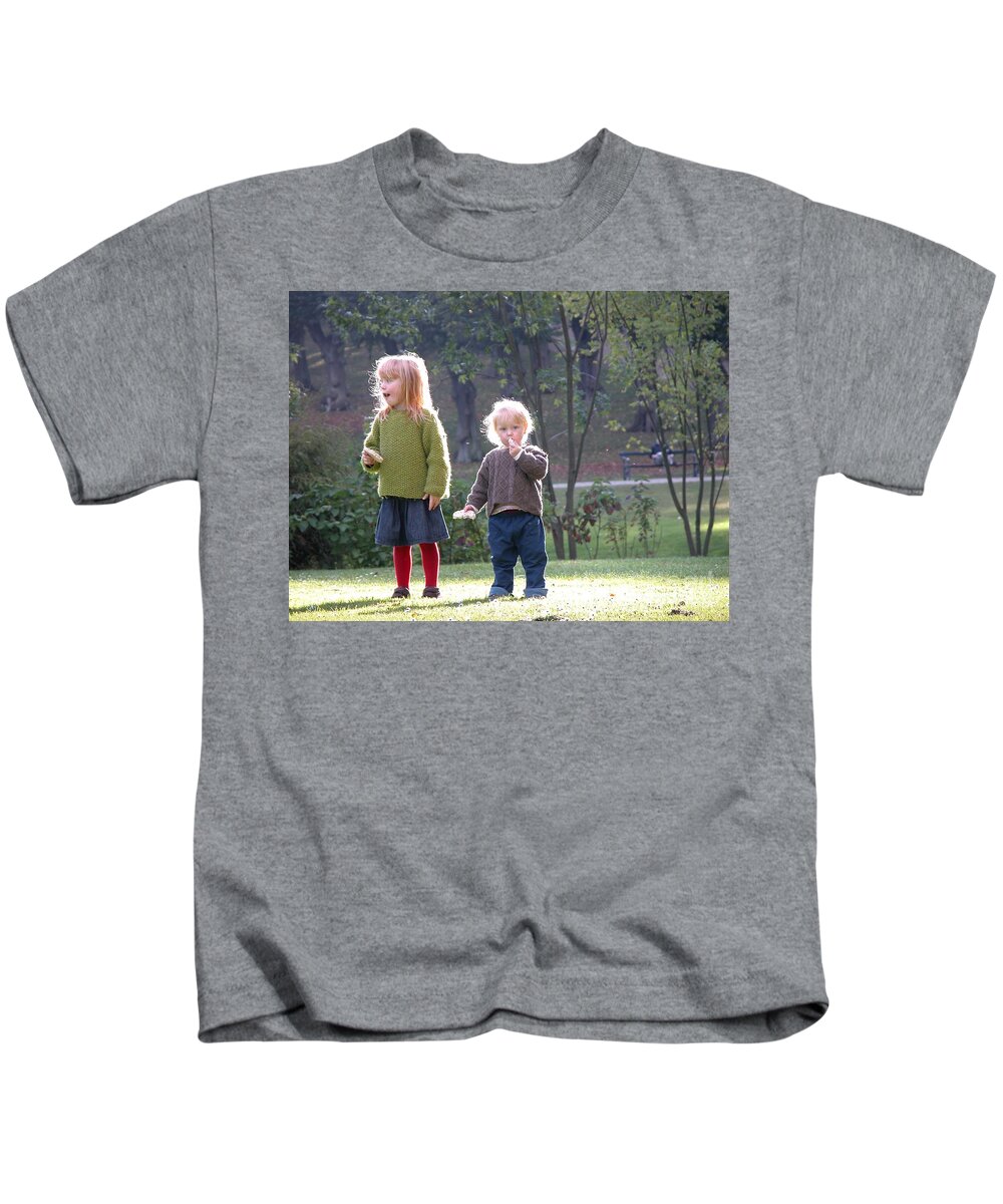Angels Kids T-Shirt featuring the photograph Angels by Jim Goodman