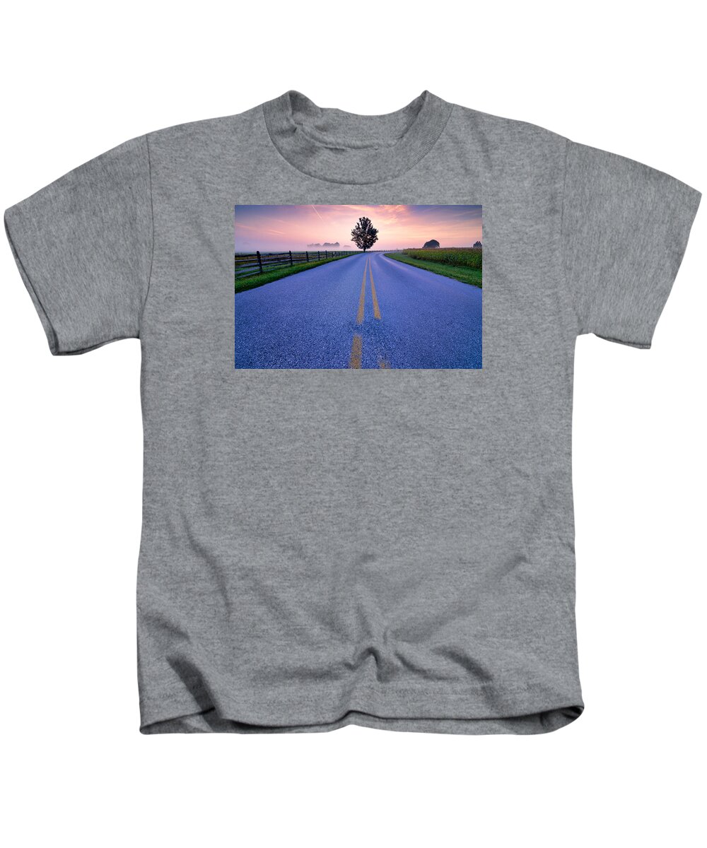 Gettysburg National Park Kids T-Shirt featuring the photograph Another Gettysburg Morning by Craig Szymanski
