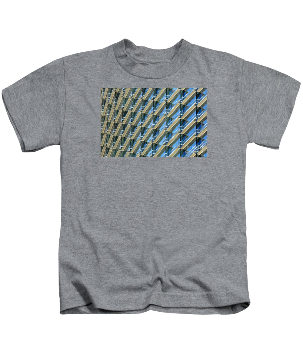 Architecture Kids T-Shirt featuring the photograph Balconies by Dan Holm