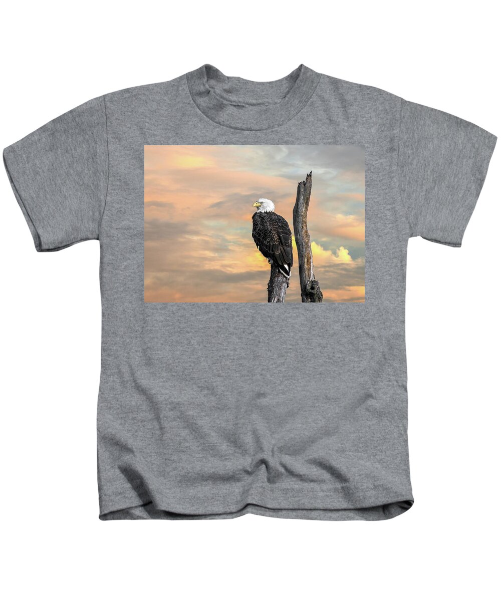 Usa Kids T-Shirt featuring the photograph Bald Eagle Inspiration by Patrick Wolf