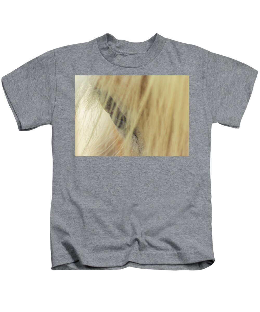 Horse Kids T-Shirt featuring the photograph Bashful by Holly Ross