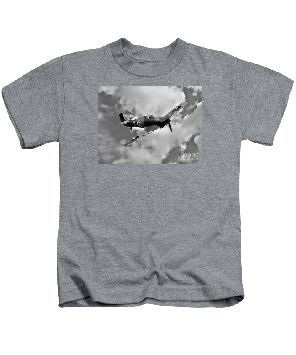 Hawker Hurricane Kids T-Shirt featuring the photograph Battle of Britain Hawker Hurricane by Martyn Arnold