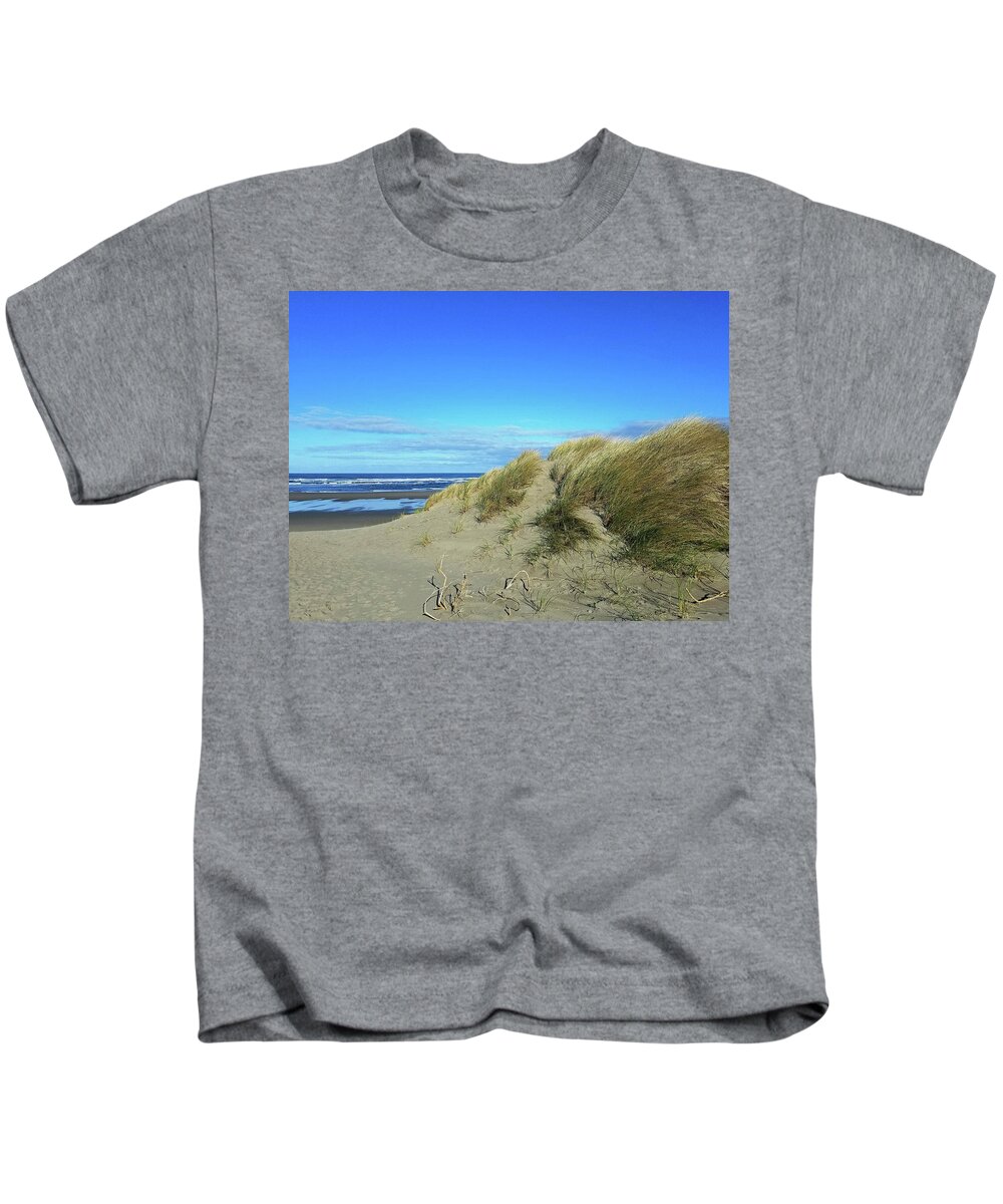 Beach Kids T-Shirt featuring the photograph Beach Grass by Suzy Piatt