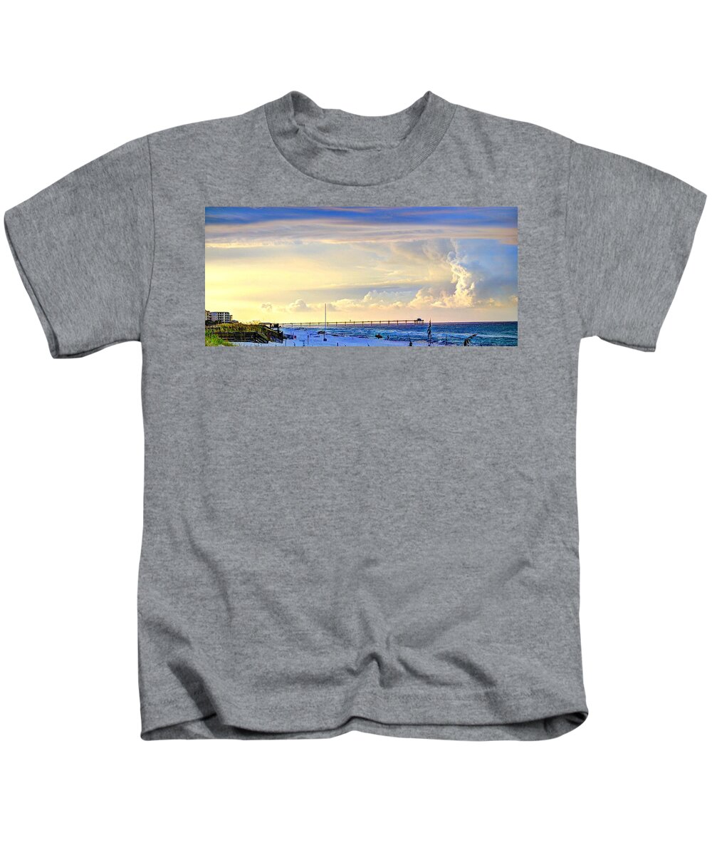 Beach Kids T-Shirt featuring the photograph Beach House Window by David Morefield