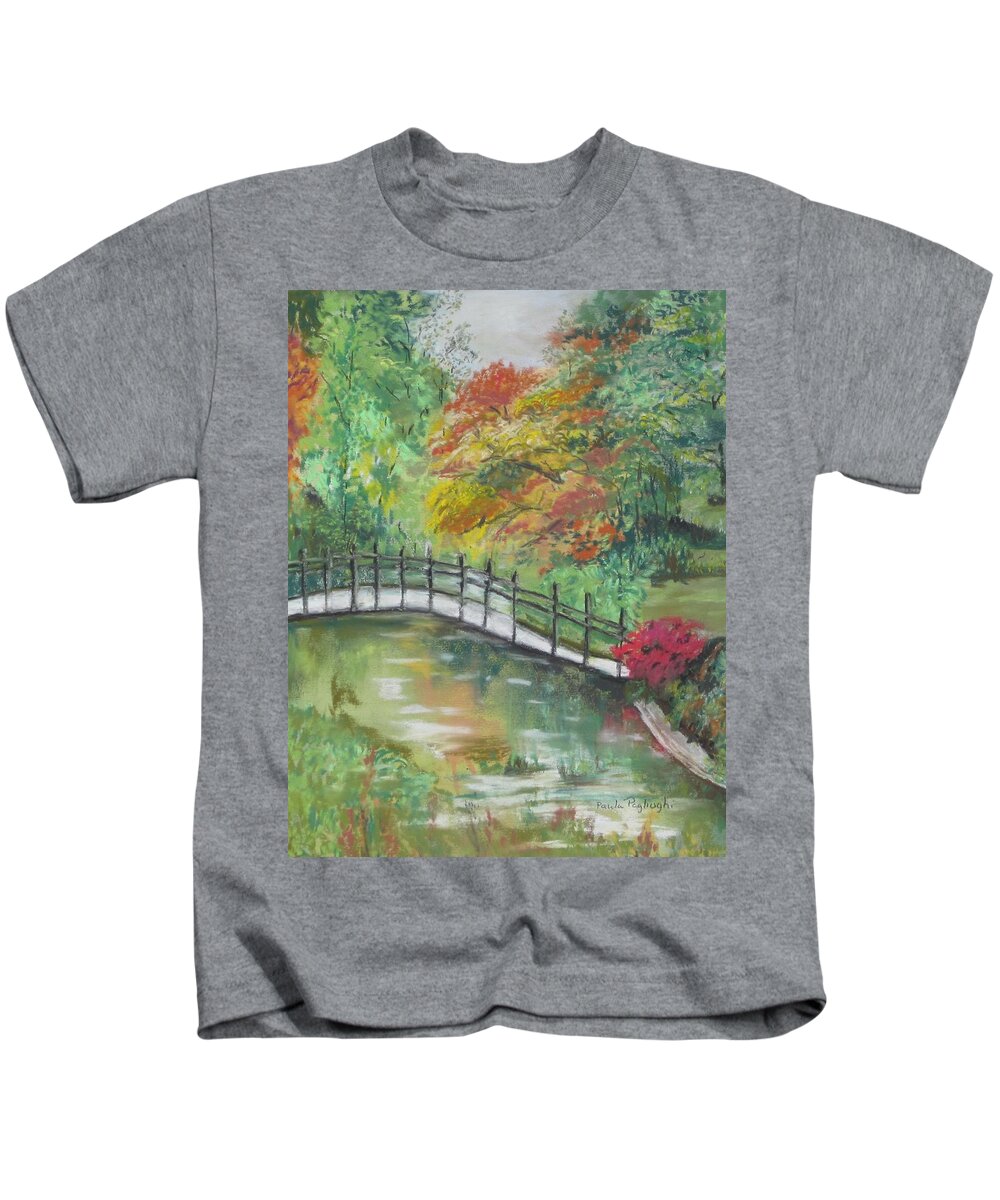 Painting Kids T-Shirt featuring the painting Beautiful Garden by Paula Pagliughi