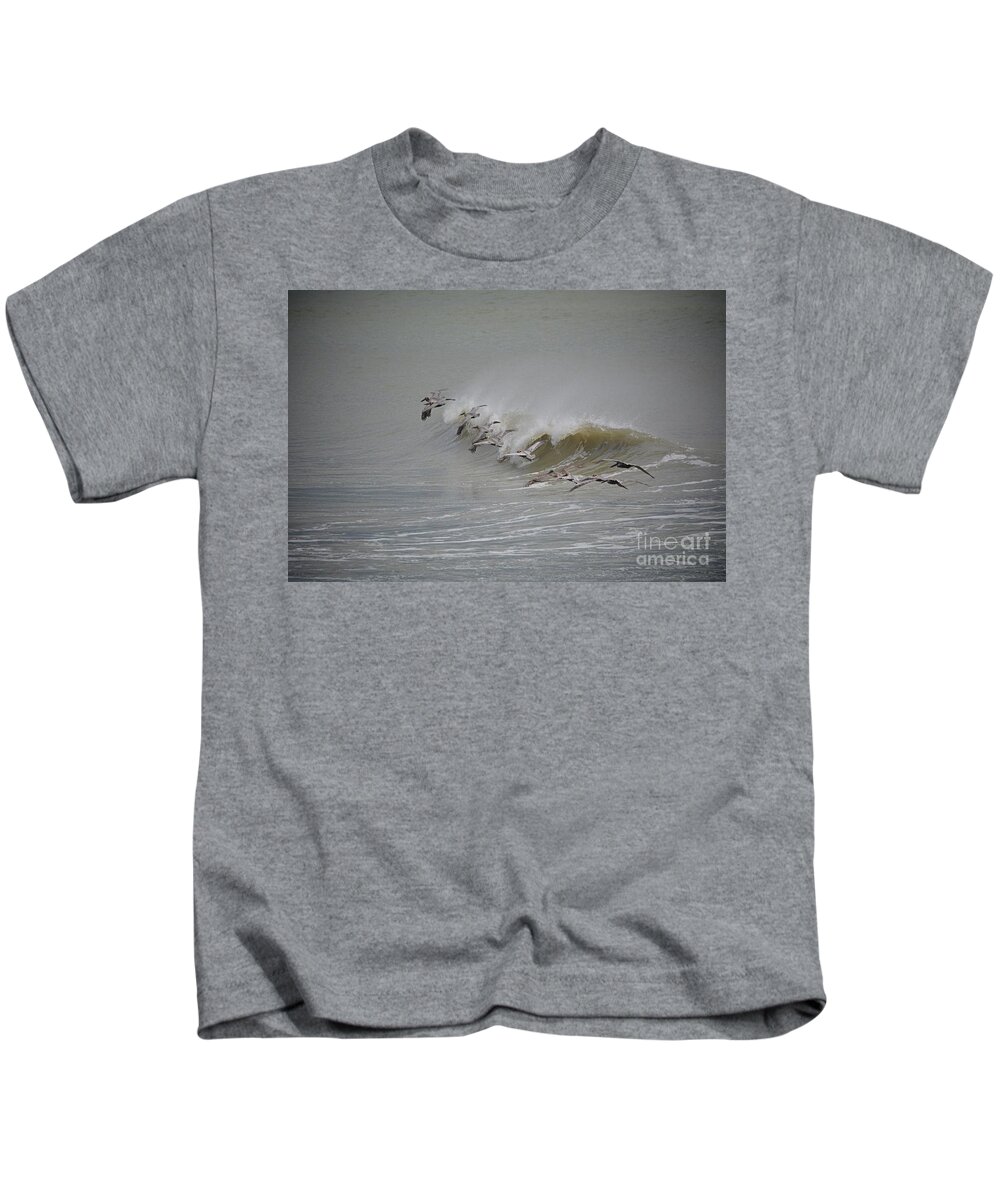 Birds Kids T-Shirt featuring the photograph Outer Banks OBX #13 by Buddy Morrison
