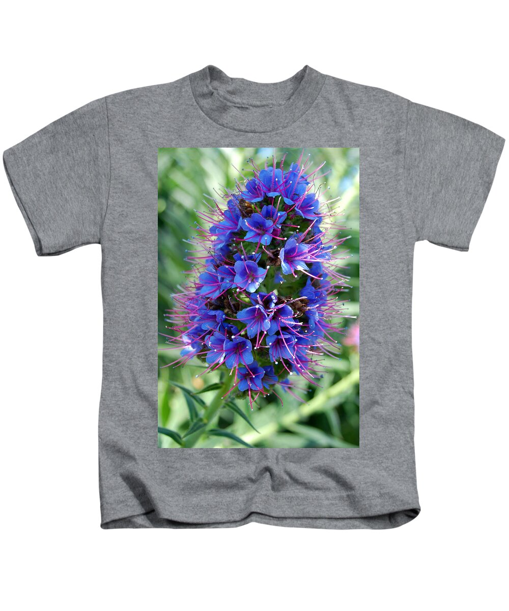 Flower Kids T-Shirt featuring the photograph Blue Flowers by Amy Fose