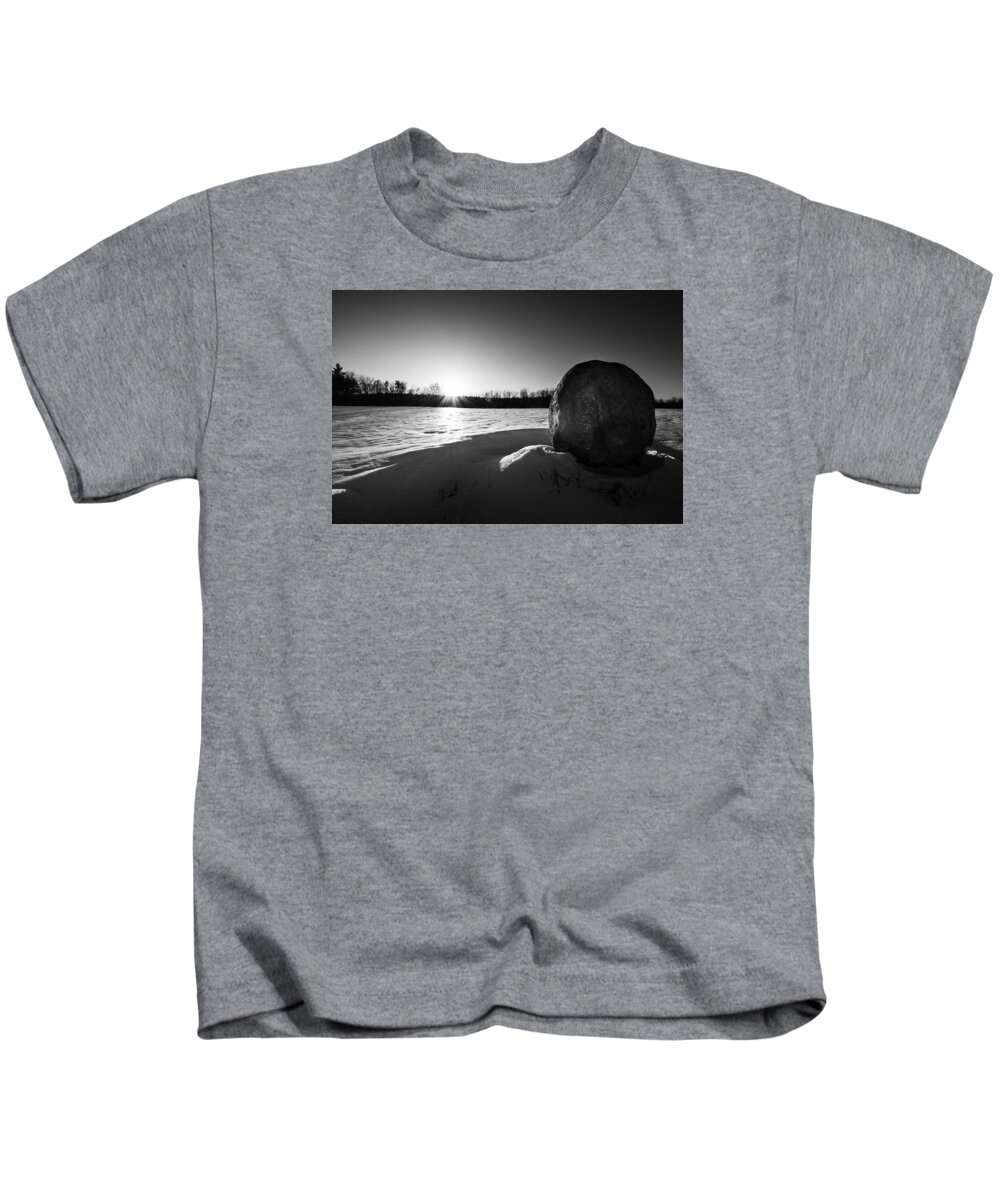Snow Kids T-Shirt featuring the photograph Boulder at Sunset by Robert McKay Jones