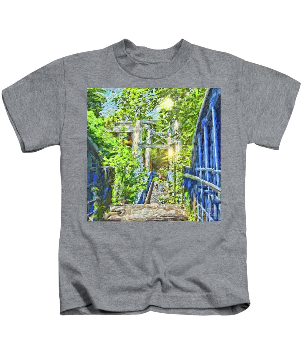 Bridge Kids T-Shirt featuring the photograph Bridge to Your Dreams by LemonArt Photography