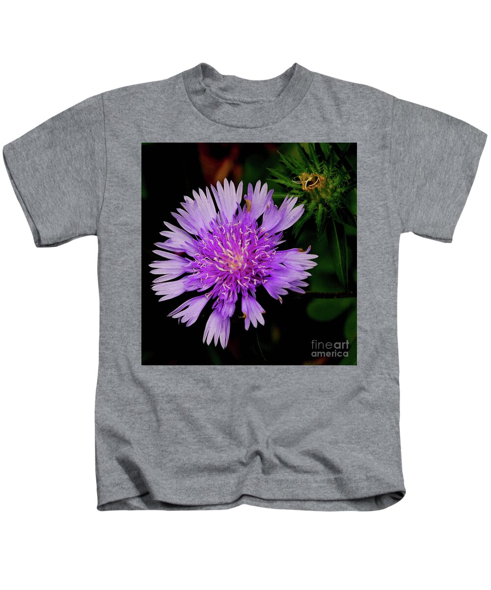 Flower Kids T-Shirt featuring the photograph Broken Lavender by Barry Bohn