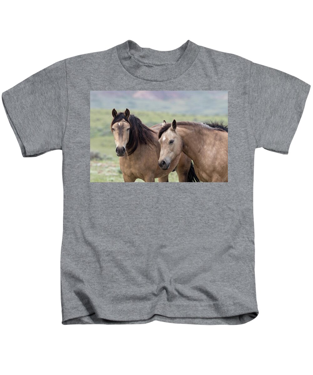 Buckskins Kids T-Shirt featuring the photograph Buckskins by Ronnie And Frances Howard