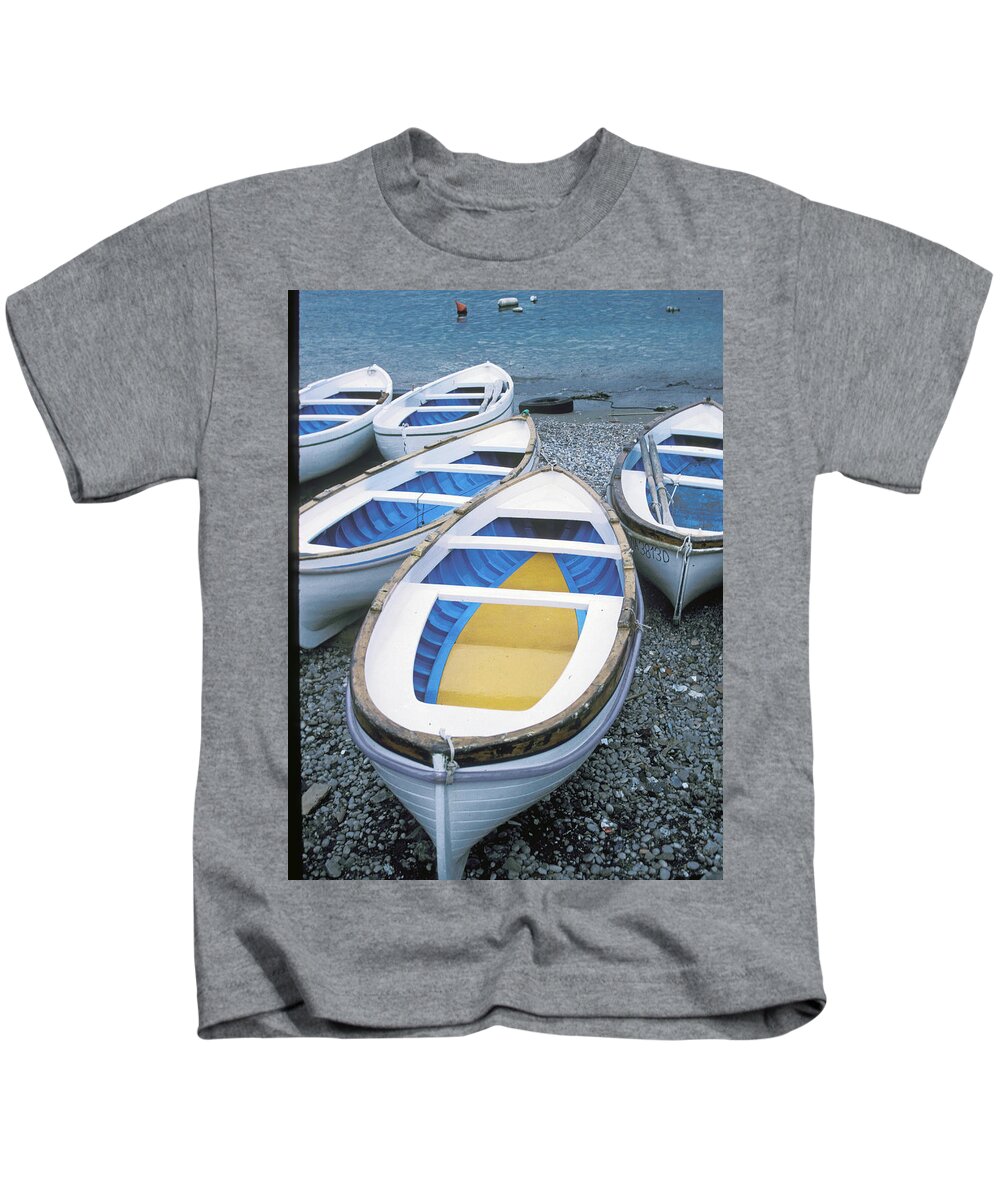 Capri Kids T-Shirt featuring the photograph Capri Boats by Dr Janine Williams