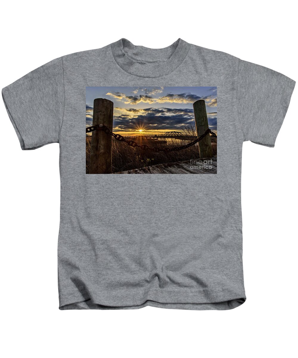 Surf City Kids T-Shirt featuring the photograph Chained View by DJA Images