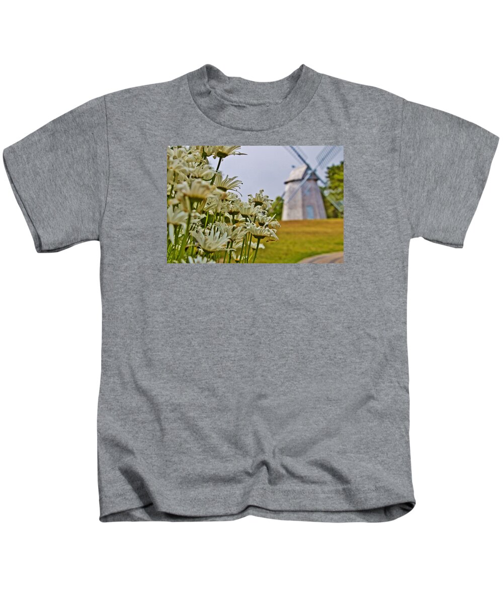Chatham Kids T-Shirt featuring the photograph Chatham Windmill by Marisa Geraghty Photography