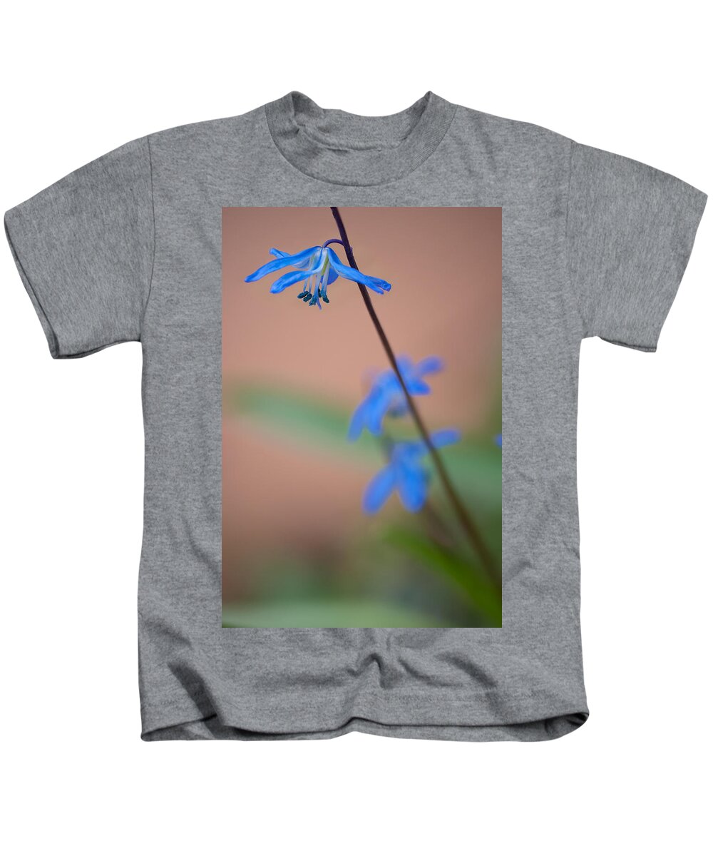 April Kids T-Shirt featuring the photograph Chionodoxa by Andreas Freund