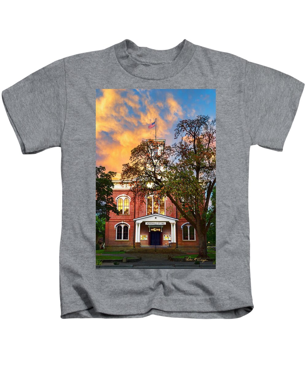 Jacksonville Kids T-Shirt featuring the photograph City Hall by Dan McGeorge