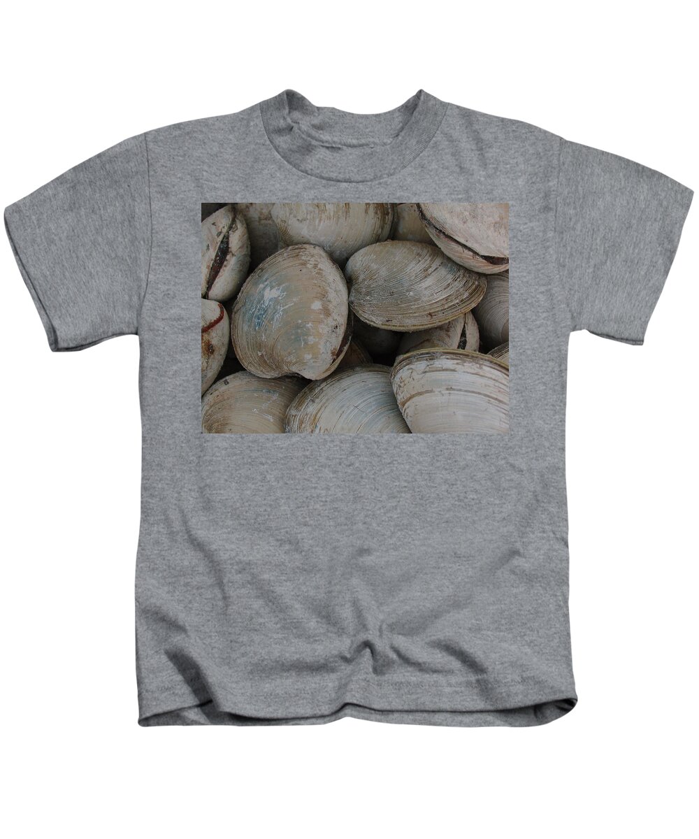 Clam Kids T-Shirt featuring the photograph Clam Shells by Juergen Roth