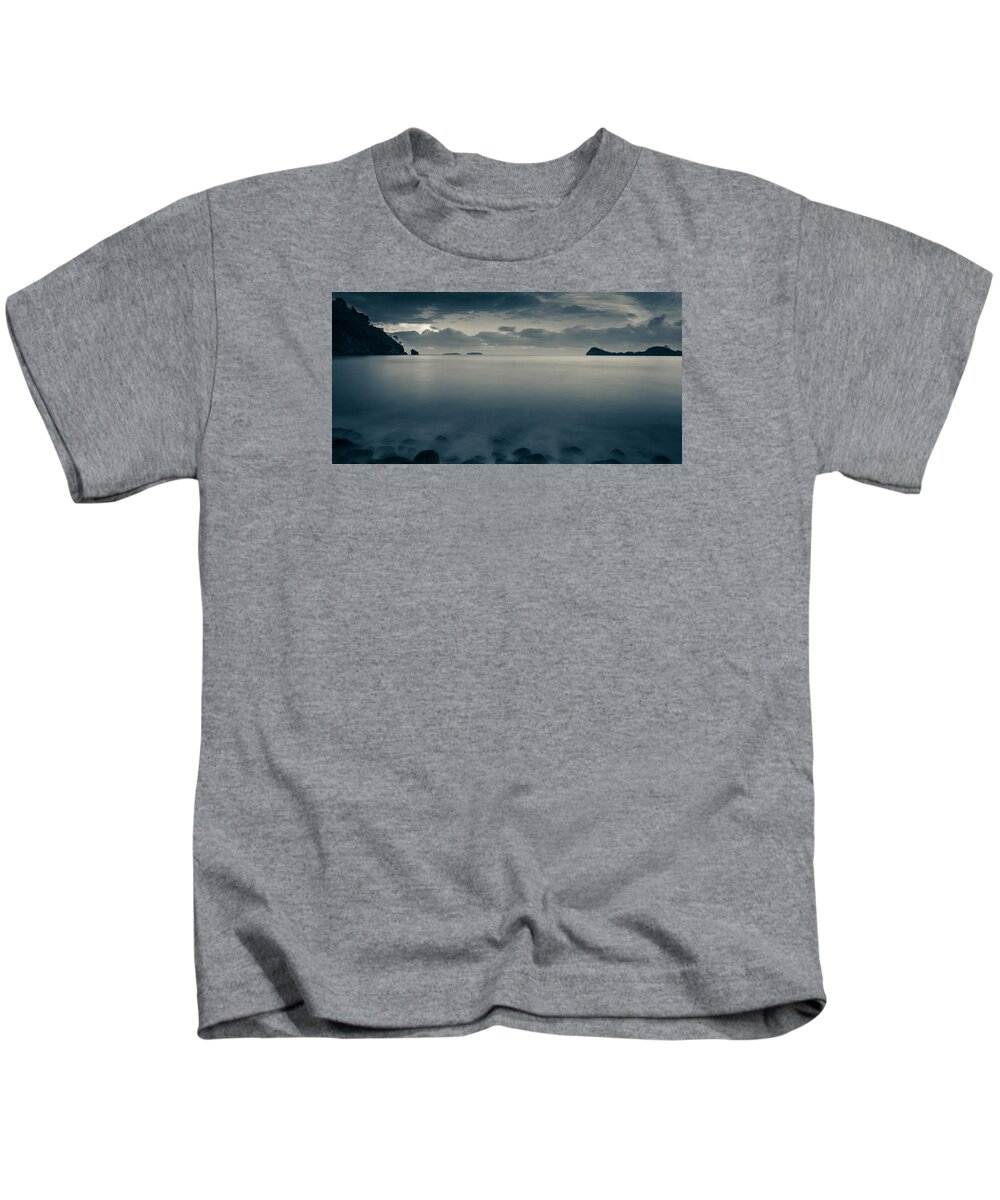 Cleopatra Bucht Kids T-Shirt featuring the photograph Cleopatra bay turkey by Andreas Levi