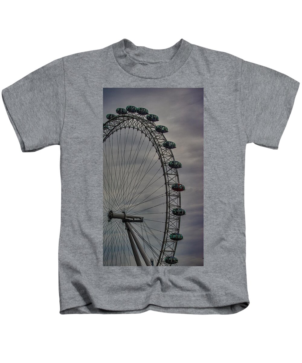 London Kids T-Shirt featuring the photograph Coca Cola London Eye by Martin Newman