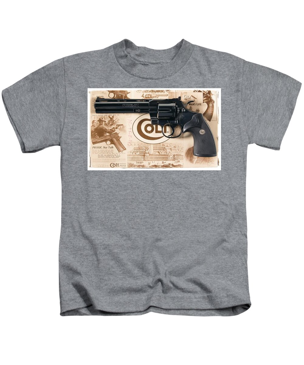 Colt Python Kids T-Shirt featuring the photograph Colt Python by Mariel Mcmeeking