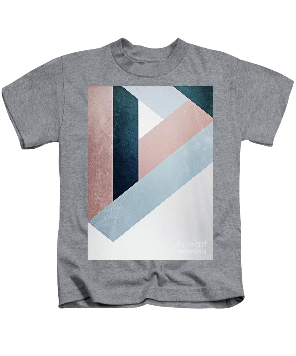 Complex Kids T-Shirt featuring the mixed media Complex Triangle by Emanuela Carratoni