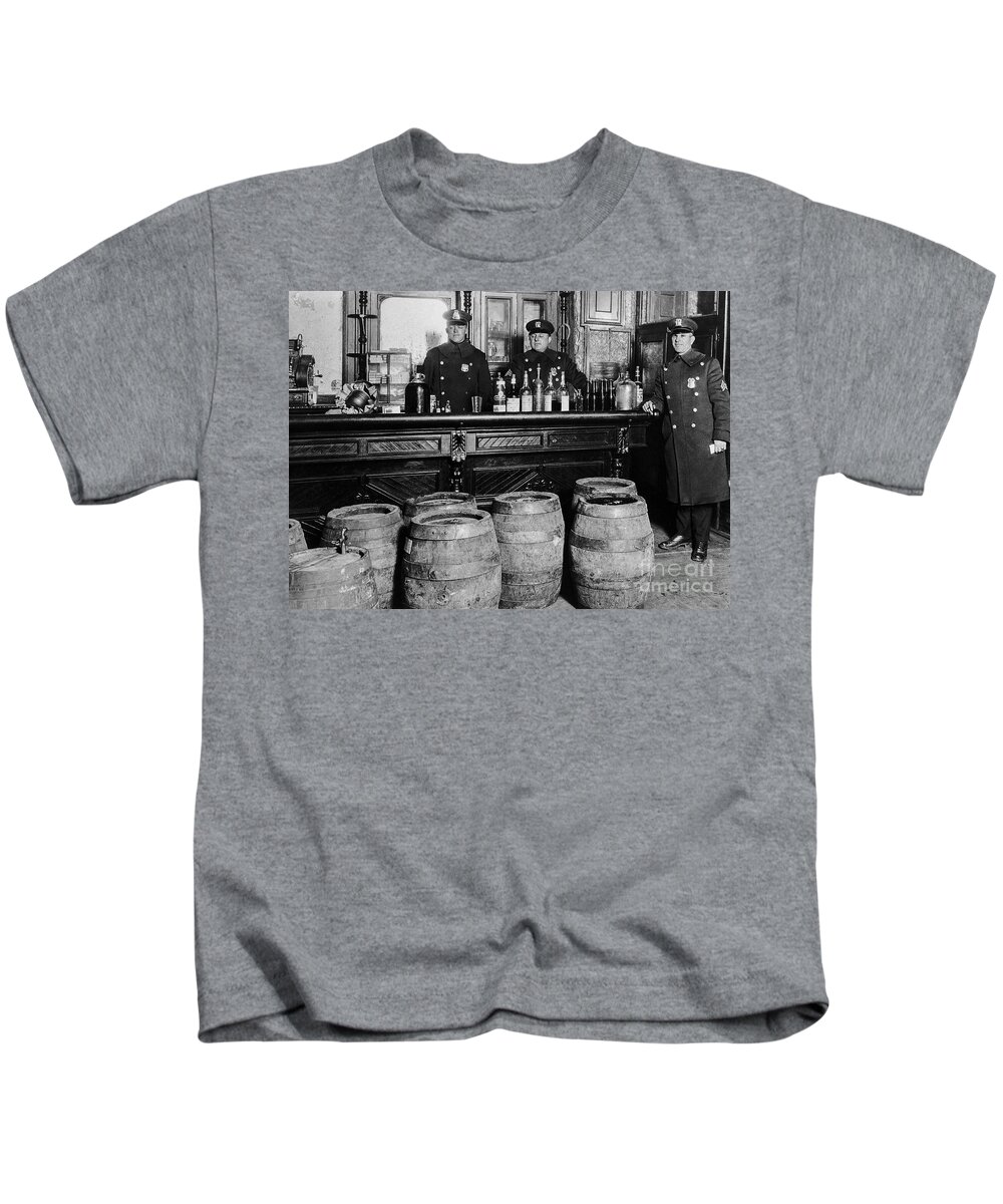 Prohibition Kids T-Shirt featuring the photograph Cops at the Bar by Jon Neidert
