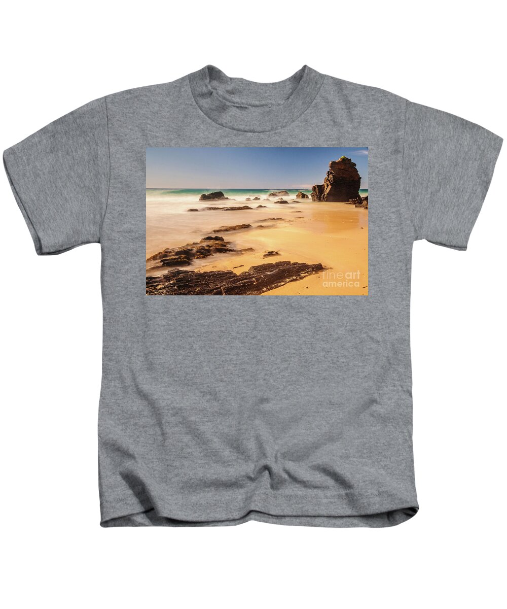 Beach Kids T-Shirt featuring the photograph Corunna Point Beach by Werner Padarin