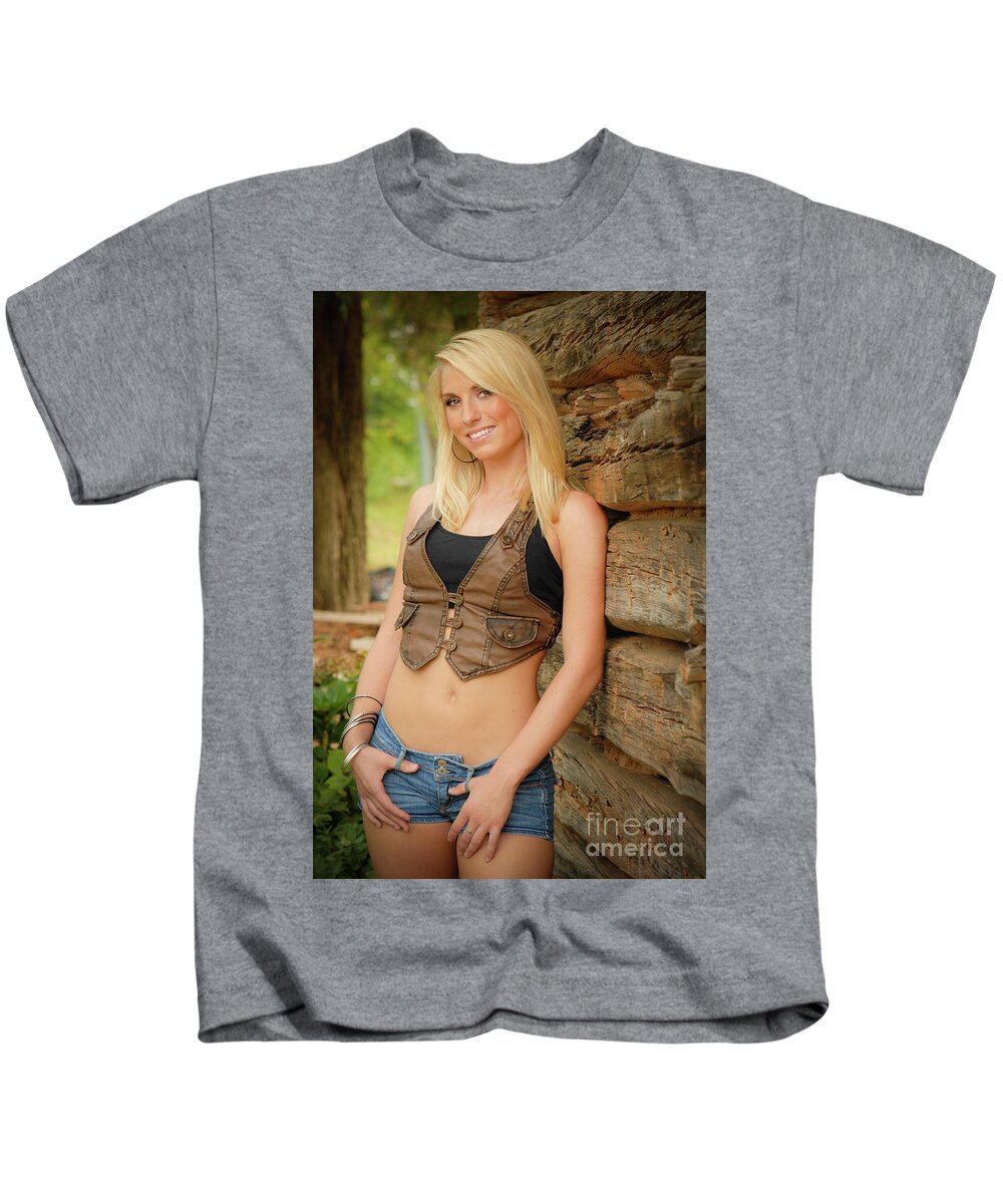 Redneck Kids T-Shirt featuring the photograph Country Girl by Jt PhotoDesign