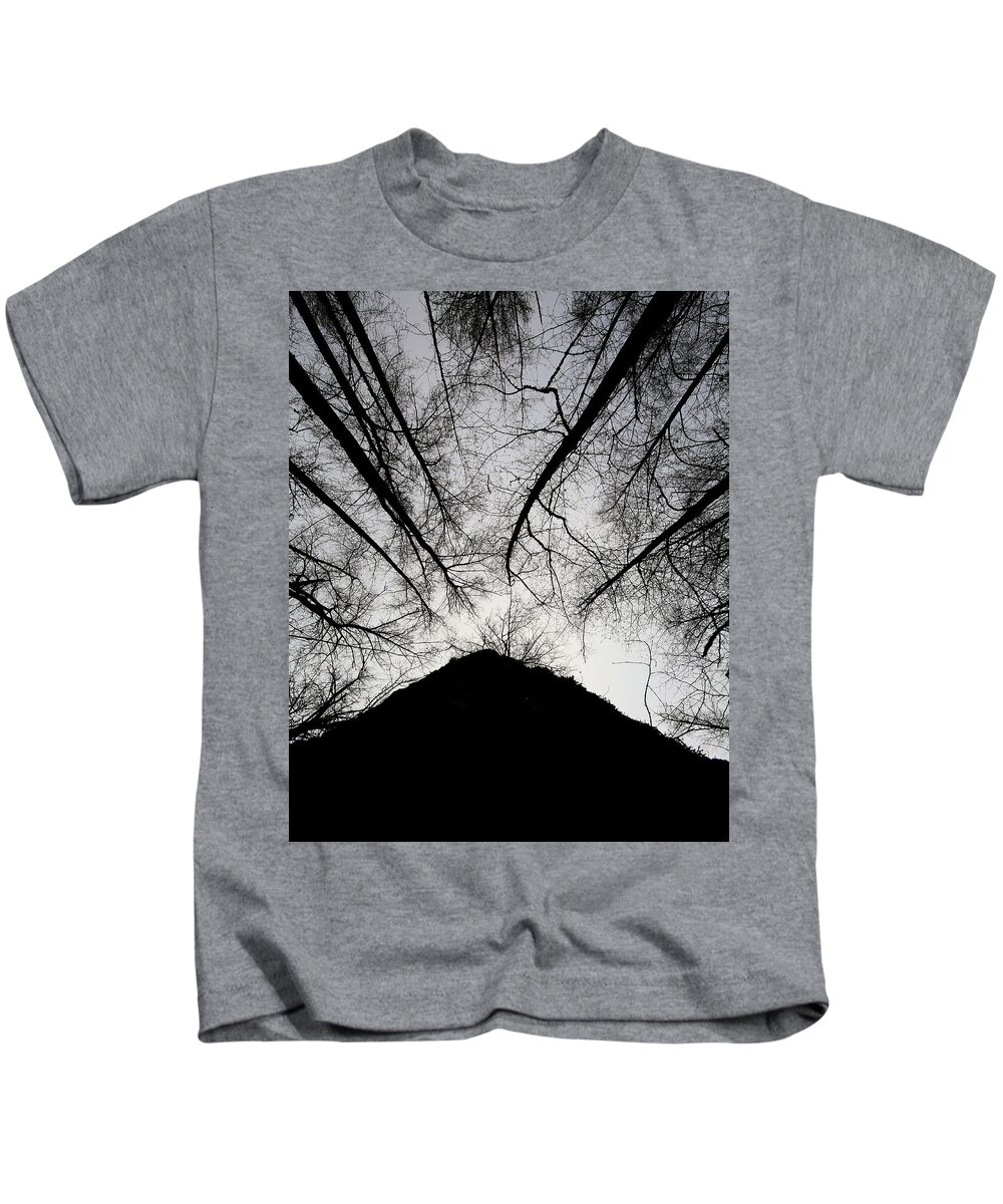 Trees Kids T-Shirt featuring the photograph Dark Shadows by Bob Cournoyer