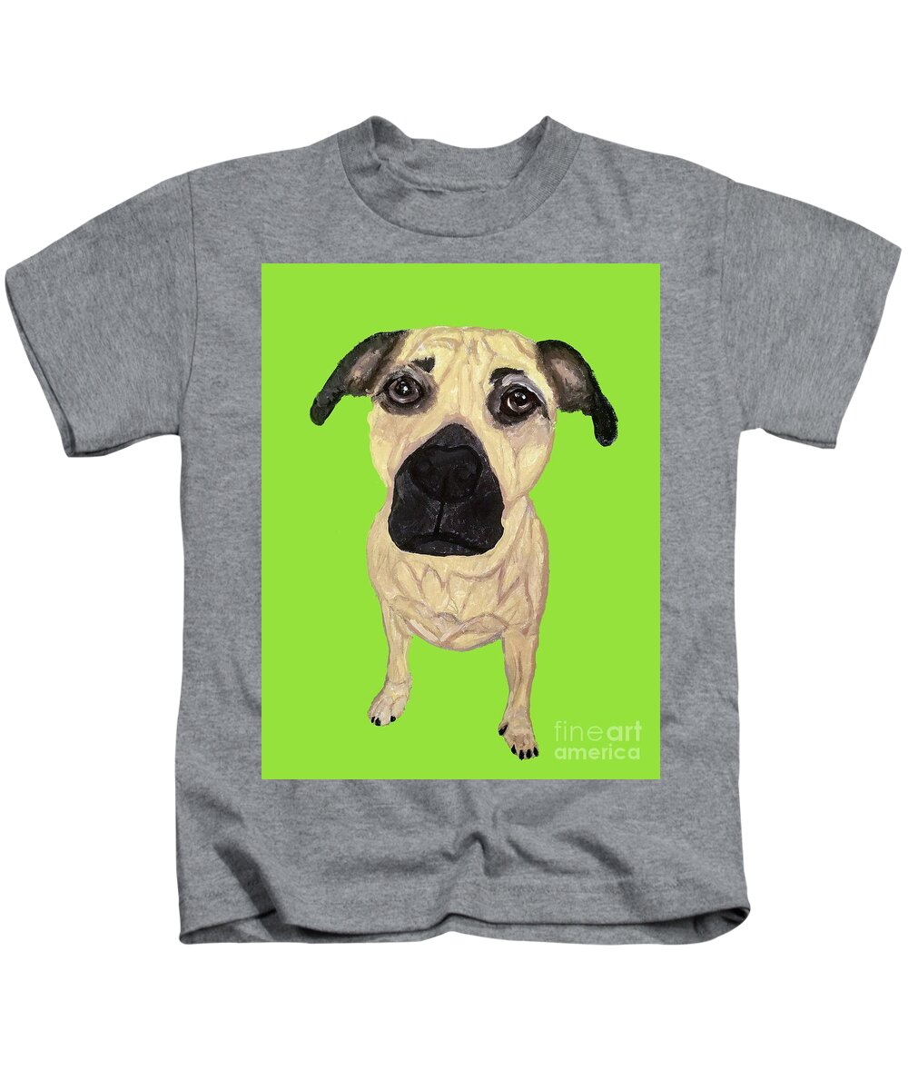 Pet Kids T-Shirt featuring the painting Date With Paint Sept 18 10 by Ania M Milo